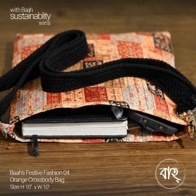 Picture of Baah's Festive Fashion 04 Orange Crossbody Bag-Orange