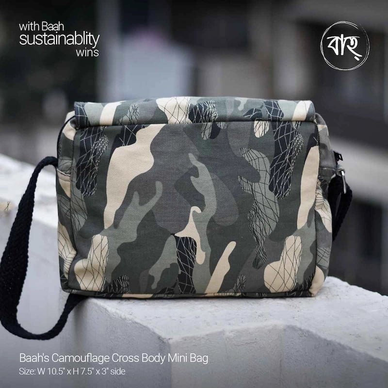 Picture of Baah's Camouflage Cross Body Mini Bag-Multicolor