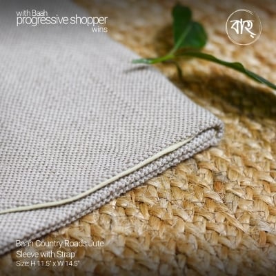 Picture of Baah Country Roads Jute Sleeve with Strap