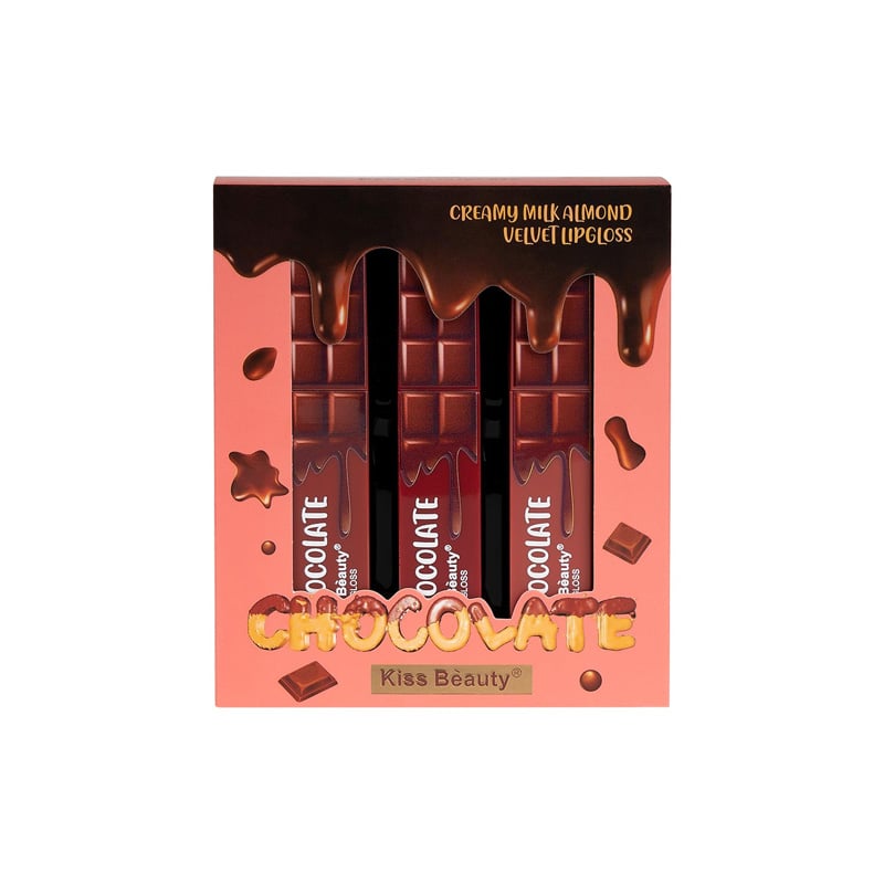 Picture of Kis Beauty Velvet Lip Gloss Chocolate 3 pcs