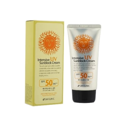 Picture of 3W Clinic Intensive UV Sunblock Cream SPF50+/PA+++ (Korea) - 70ml (Orange)