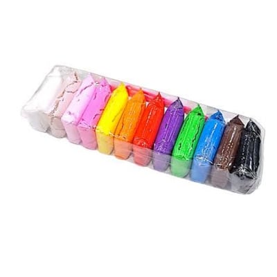 Picture of 12pcs-1pac_Super Light Clay with 3 Tools Air Drying Light Polymer Plasticine Modelling Handmade Educational
