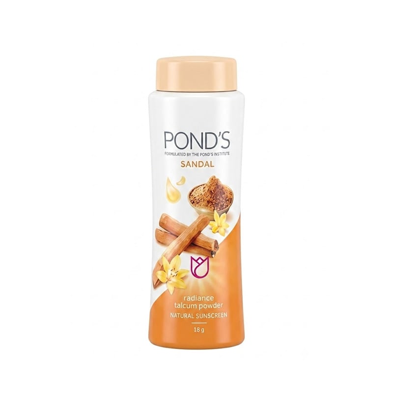 Picture of 3 pcs Ponds Sandal Radiance talcum powder-15ml (sandal Woods)