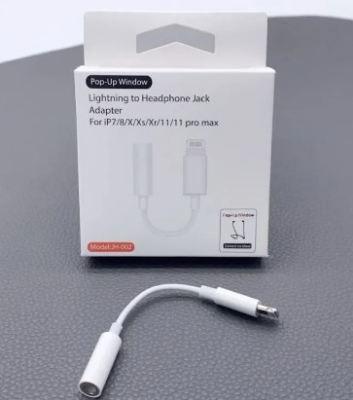 Picture of For IPhone Lightning Port To 3.5mm Audio Adapter White