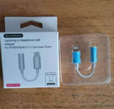 Picture of For IPhone Lightning Port To 3.5mm Audio Adapter White