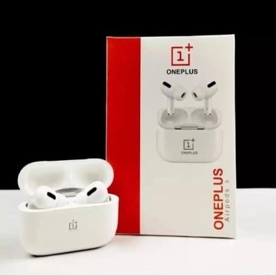 Picture of One plus AirPods Pro Tws Bluetooth V5.0 Wireless Earbuds - Bluetooth Headphone White