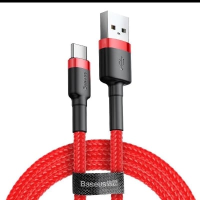 Picture of Baseus Cafule Quick Charge 3.0 USB to Type C Cable 2 meter/1 meter Black