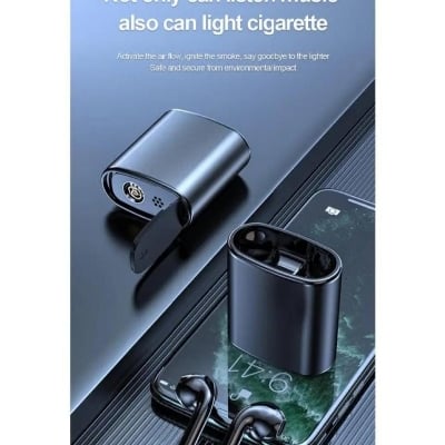 Picture of A31 TWS Bluetooth Earphone Wireless Headset Earphone Sport Headphone with Charging Bin - Black