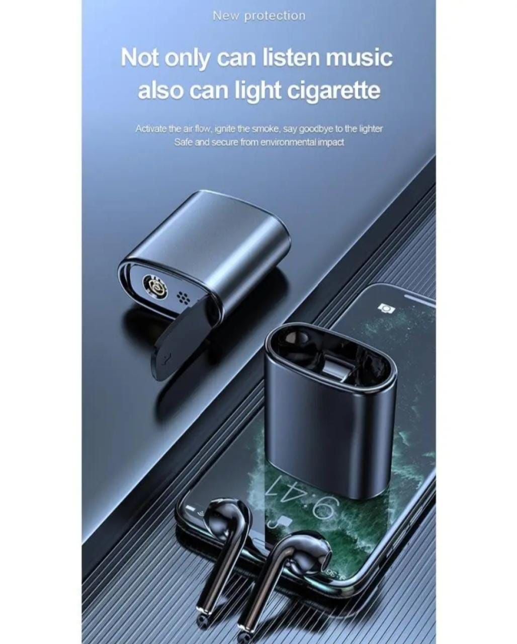Picture of A31 TWS Bluetooth Earphone Wireless Headset Earphone Sport Headphone with Charging Bin - Black