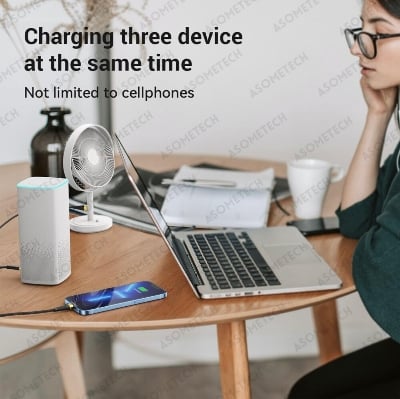 Picture of ASOMETECH 3 in 1 USB Charge Cable 6A 100W for Huawei/Honor Portable Micro USB TypeC.. Black