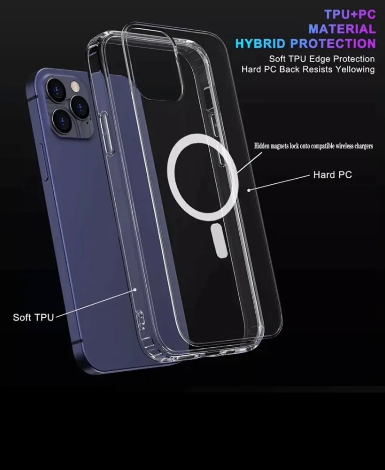 Picture of Mall Protective Cover for iPhone 12 / 12 Mini / 12 Pro / 13 / 13 Mini / 13 Pro / 13 Pro Max / 14 / 14 Plus / 14 Pro / 14 Pro Max