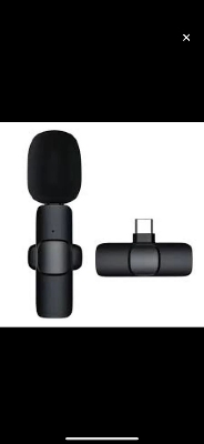 Picture of K8 Wireless Collar Clip Professional Microphone For Live, Video, Sound Recorded-Type-C - Micr.. 