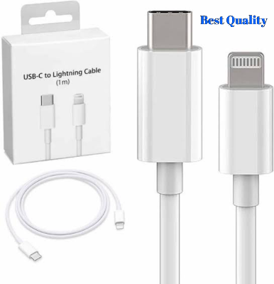 Picture of 20W USB-C to Lightning PD Cable for iPhone 8 to 15 Series - Fast Charging White