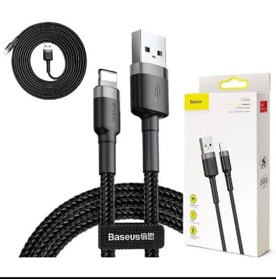 Picture of Baseus USB Cable for iPhone (2M) Longer 7/8/10/12 support Black