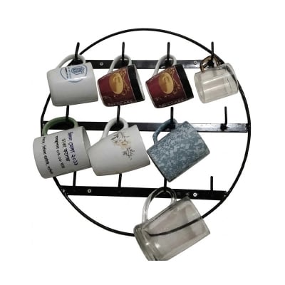 Picture of Product details of Metal Coffee Mug Rack Wall Mounted- Vertical Wall Mounted Storage Display Organizer Hooks for Coffee Mugs, Tea Cups, Mason Jars, and Many More

Product Dimensions: 30 x 1.4 x 30 cm; 350 Grams

Coffee Cups & Mugs holder

material metal i