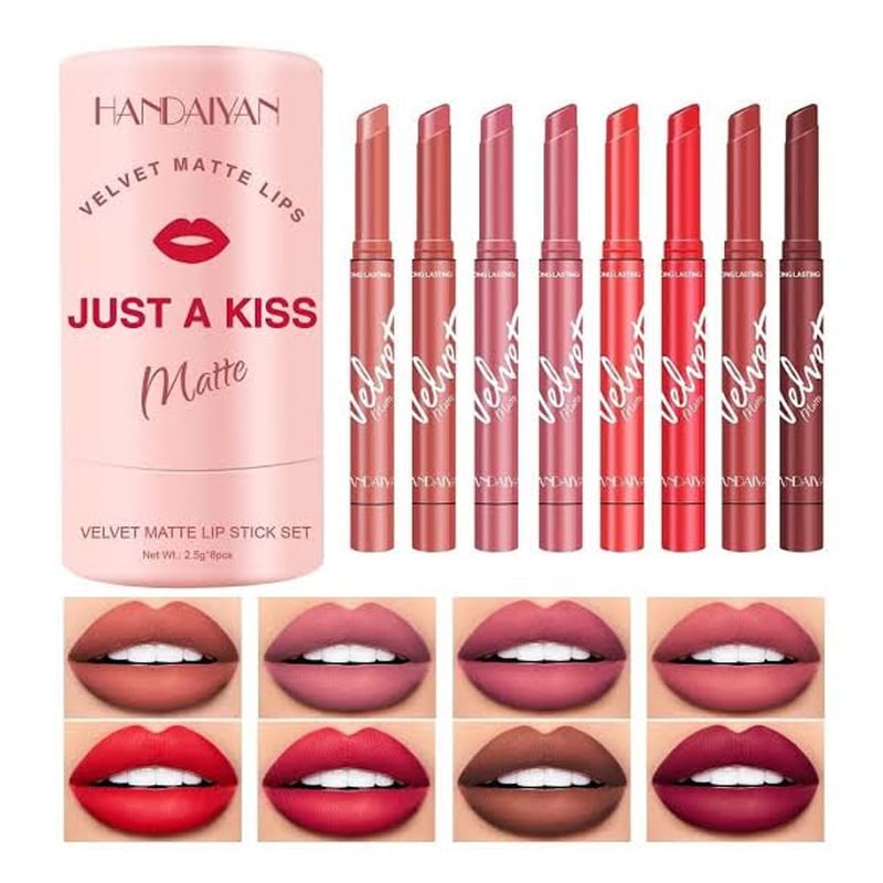 Picture of Handaiyan Just a Kiss Velvet Matte 8 Pcs Lipstick Set