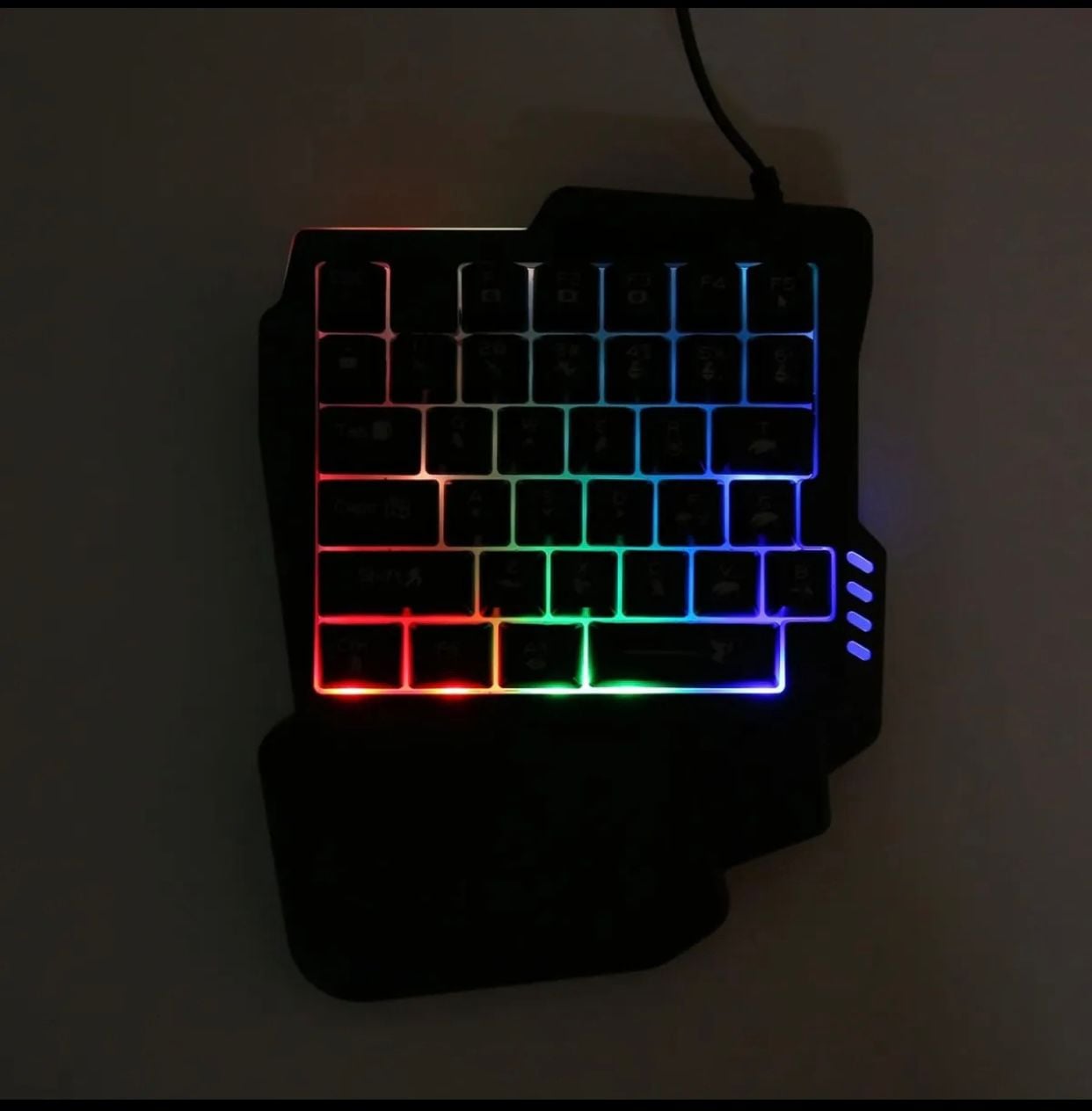Picture of 5 in 1 Bluetooth Gaming Keyboard Mouse Converter Combo for Smartphone, play your mobile games using the keyboard and the mouse Gaming Accessory Kit (Multicolor, For Android, iOS) Black