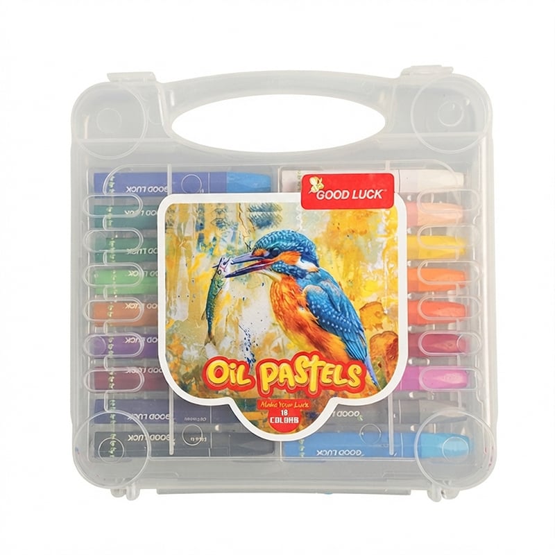 Picture of Good Luck Oil Pastel Pencil - 18 Pcs - Multi Color