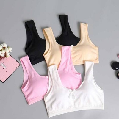 Picture of Semis bra sports bra cotton bra teenagers bra 4p - Multicolor