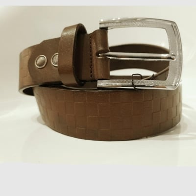 Picture of Leather Belt For Men Export quality - Brown - One size fits all