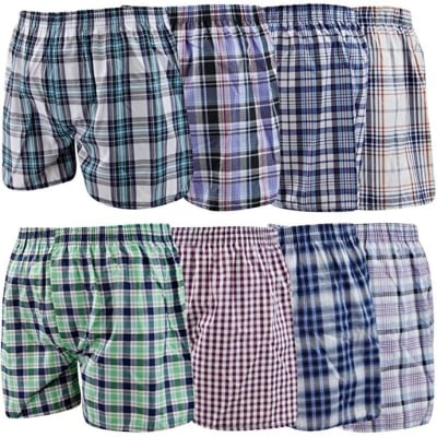 Picture of Cotton Men's Woven Boxer Underwear -2pc - Multicolor