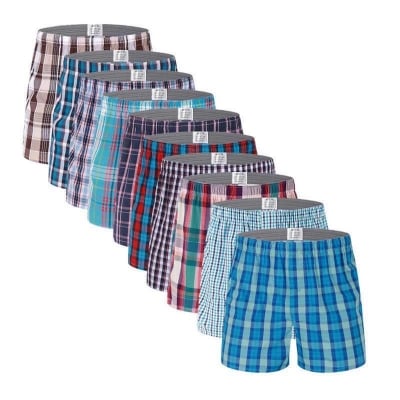 Picture of Cotton Men'S Woven Boxer Underwear -3Pc - Under Wear For Men - Under Wear For Men - Under Wear - Multicolor