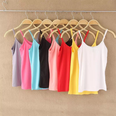 Picture of 1p Women's Cotton Camisole Slip Color Semis Bra Multicolor Top Slip Inner Lingerie & Underwear -1p - Multicolor