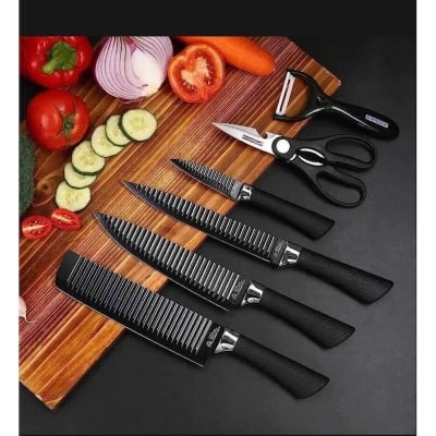 Picture of Kitchen tools Zepter 6 Pcs Set Non-Stick Coating Stainless Steel - Black