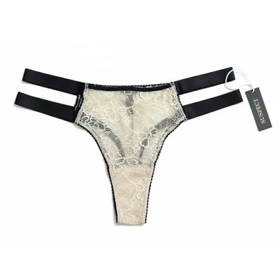 Picture of Transparent thin belt thongs T back thongs women panties