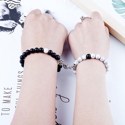 Picture of Trendsetter -Craftsmanship and Trendy -Heart Magnetic Bracelets for Couples- Progressively Better Preferable - Low Hassle and Maintenance - 