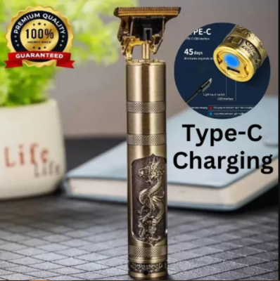 Picture of Vintage T9 trimmer Electric Professional Hair Clipper Hair Cutting Machine Trimmer for Men Type-C Charging