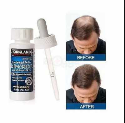 Picture of Kirkland Minoxidil 5% Topical Solution Extra Strength Beard & Hair Regrowth Treatment 60ml 1 Month Supply - 100% Original - MNXMC