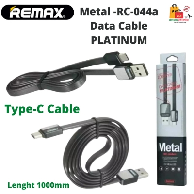 Picture of Remax Metal Platinum Usb Type C Data Cable Rc - 044A  Usb C To Usb 3.0 Fast Data Sync Charging Cable Rt C1 - Black-Black