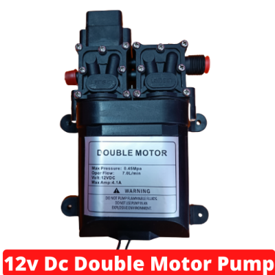 Picture of 12v Dc Double Motor Pump for Bike or Car Wash & Garden Irrigation-Black