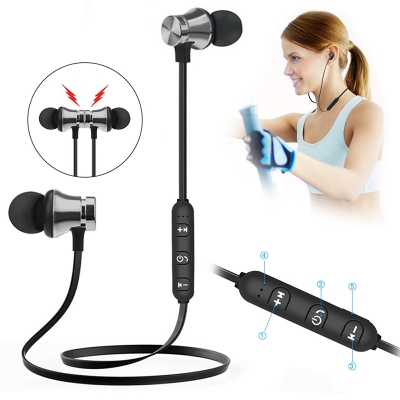 Picture of Sports Sound Stereo Bluetooth Headphone / Wireless Bluetooth Earphone Stereo Music Sport Headphone In Ear Headset with Mic-Black