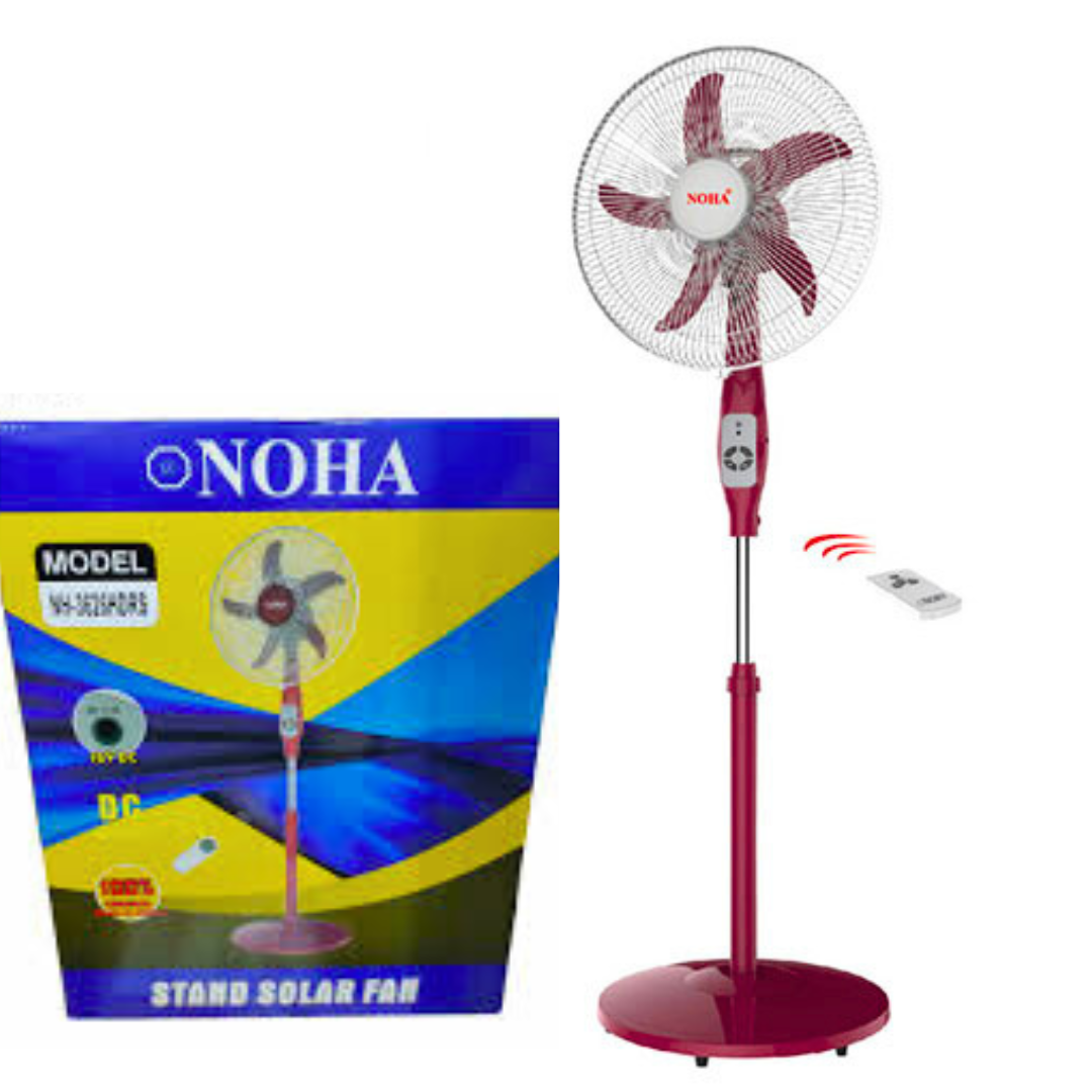 Picture of 16'' Stand Solar Fan Stepless Speed Switch Floor Fan / Noha full Stand Solar Fan With Remote / Noha 16'' Dc 12 volt fan
