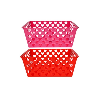 Picture of DT Valentines Heart Basket Red Buy 1 Get 1