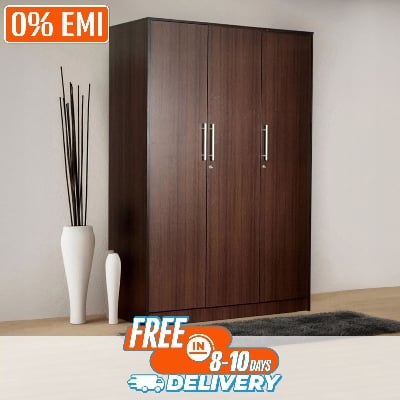 Picture of Indulge Durablity - Premium Quality - RK Special MDF 3 Part Almirah/Cupboard - Vintage Choice - Expression of Yourself - Simple Aftercare