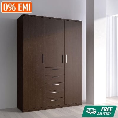 Picture of Exceotional Quality - RK 3 Part Almirah or Cupboard Made of MDF Laminated Board - Vintage Choice - Exclusive Experience