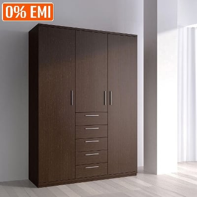 Picture of Exceotional Quality - RK 3 Part Almirah or Cupboard Made of MDF Laminated Board - Vintage Choice - Exclusive Experience