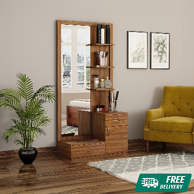 Picture of Nifty Niche - Superb Quality - RK MDF Dressing Table with Storage Cabinet and Drawers - Furniture & Decor - Express Yourelf