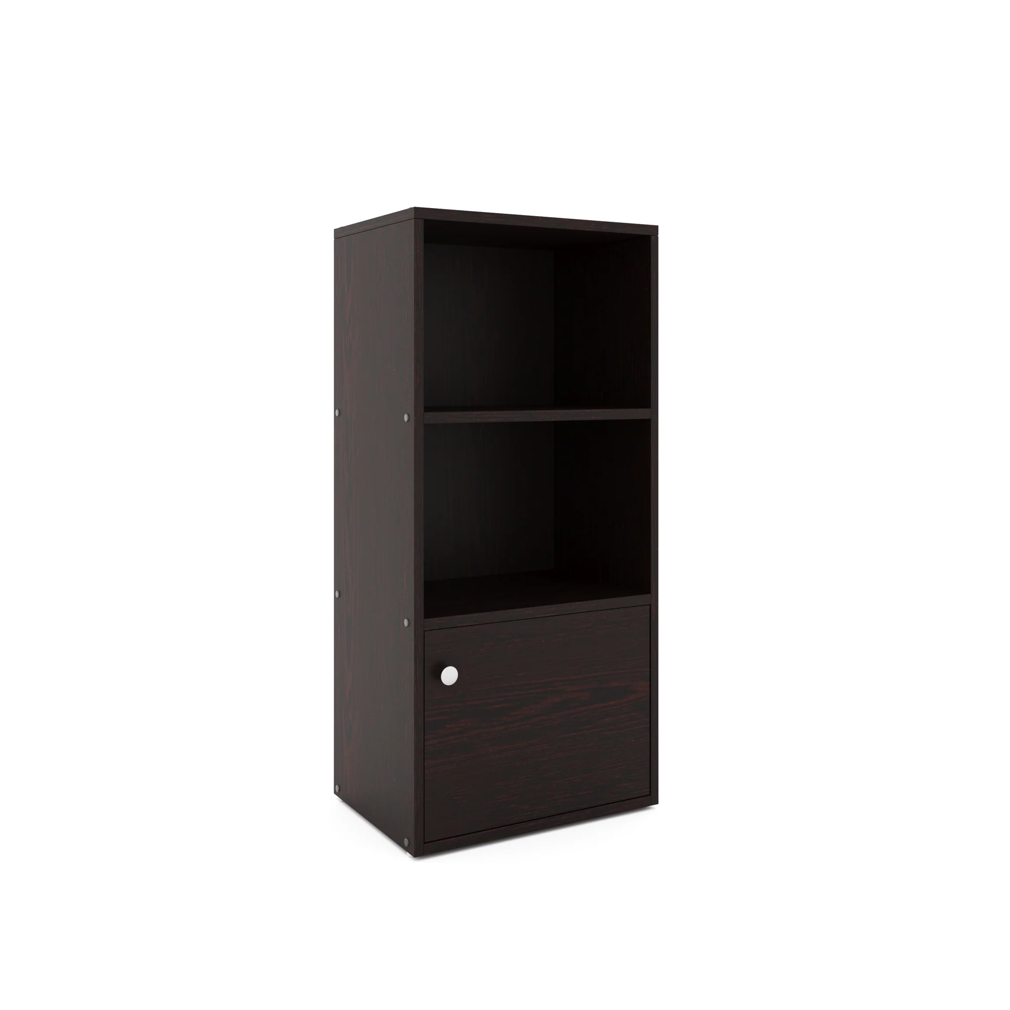 Picture of RK Furniture 3-Shelf Bookcase With Adjustable Storage Shelves- Floor Standing Unit - Furniture & Decor
