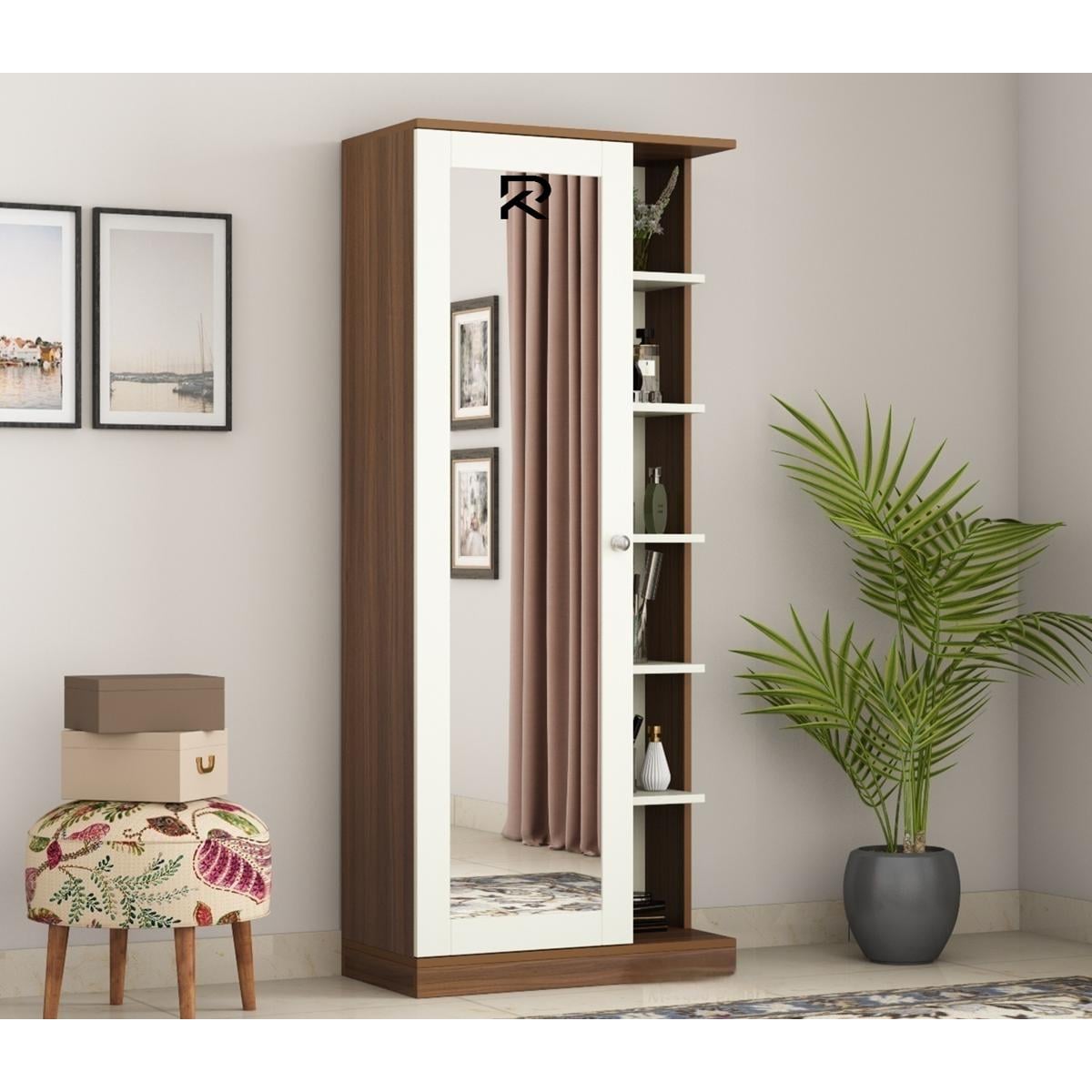 Picture of RK স্টোরেজ সহ  নতুন ডিজাইনের ড্রেসিং টেবিল - dressing table-Shan Teak- White