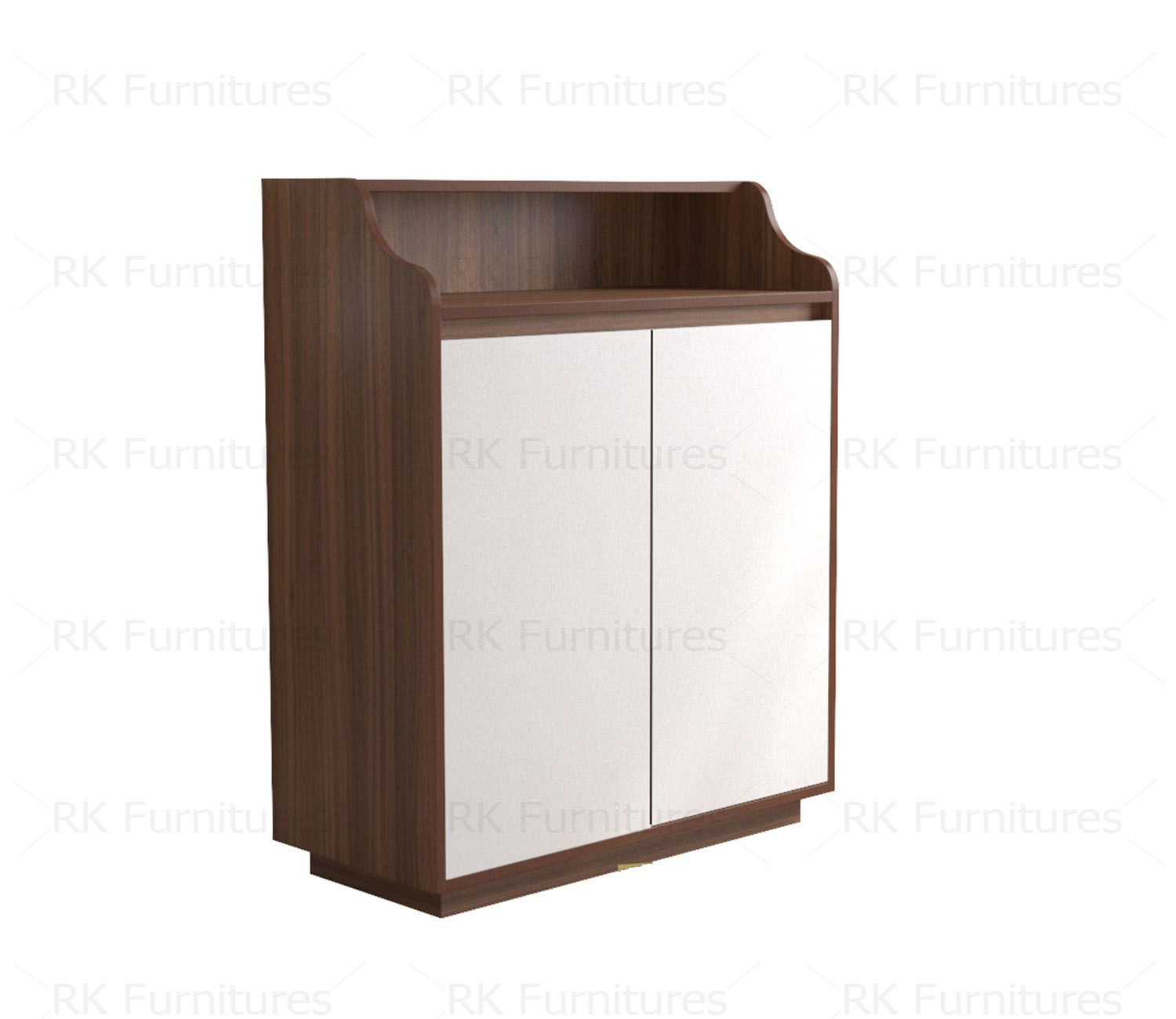 Picture of RK Modern and Trendy Cabinets & Sideboards with Frosty White Door - Furniture & Décor-Shan Teak - White