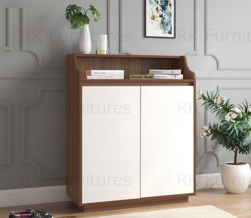 Picture of RK Modern and Trendy Cabinets & Sideboards with Frosty White Door - Furniture & Décor-Shan Teak - White