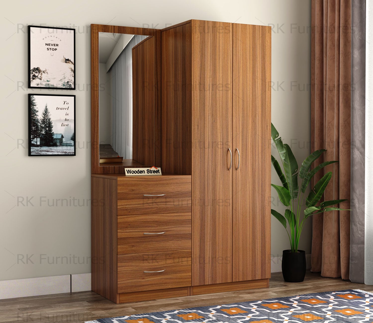 Picture of Exceotional Quality - RK Modern and Trendy Vanity Dresser and Cupboard - Furniture & Decor - Innovative Design - To Exprerience Greatness (Size70*42*16 inches)