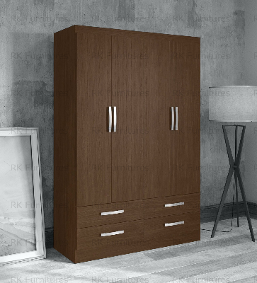 Picture of RK MDF 4 Part Almirah or Wardrobe With 4 Drawers-Antique White
