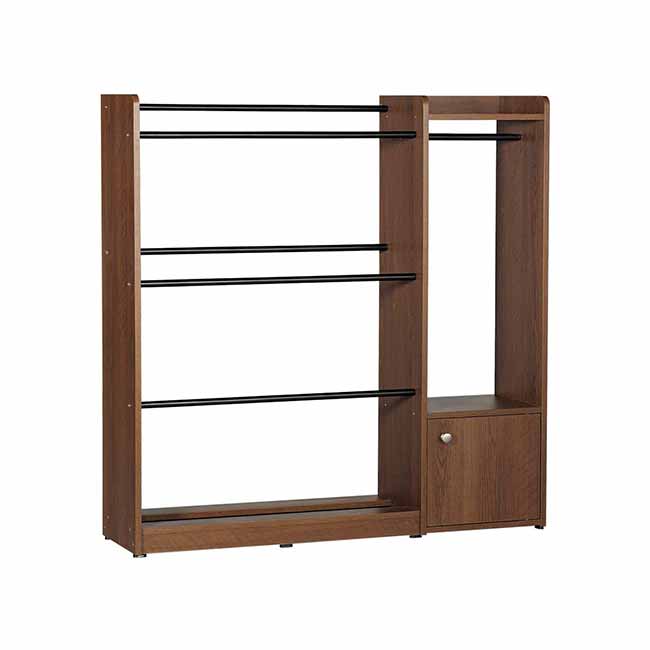 Picture of RK Heavy Duty Alna for Clothing with Storage Shelf-Antique White
