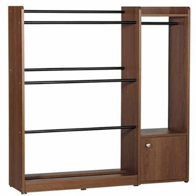 Picture of RK Heavy Duty Alna for Clothing with Storage Shelf-Antique White