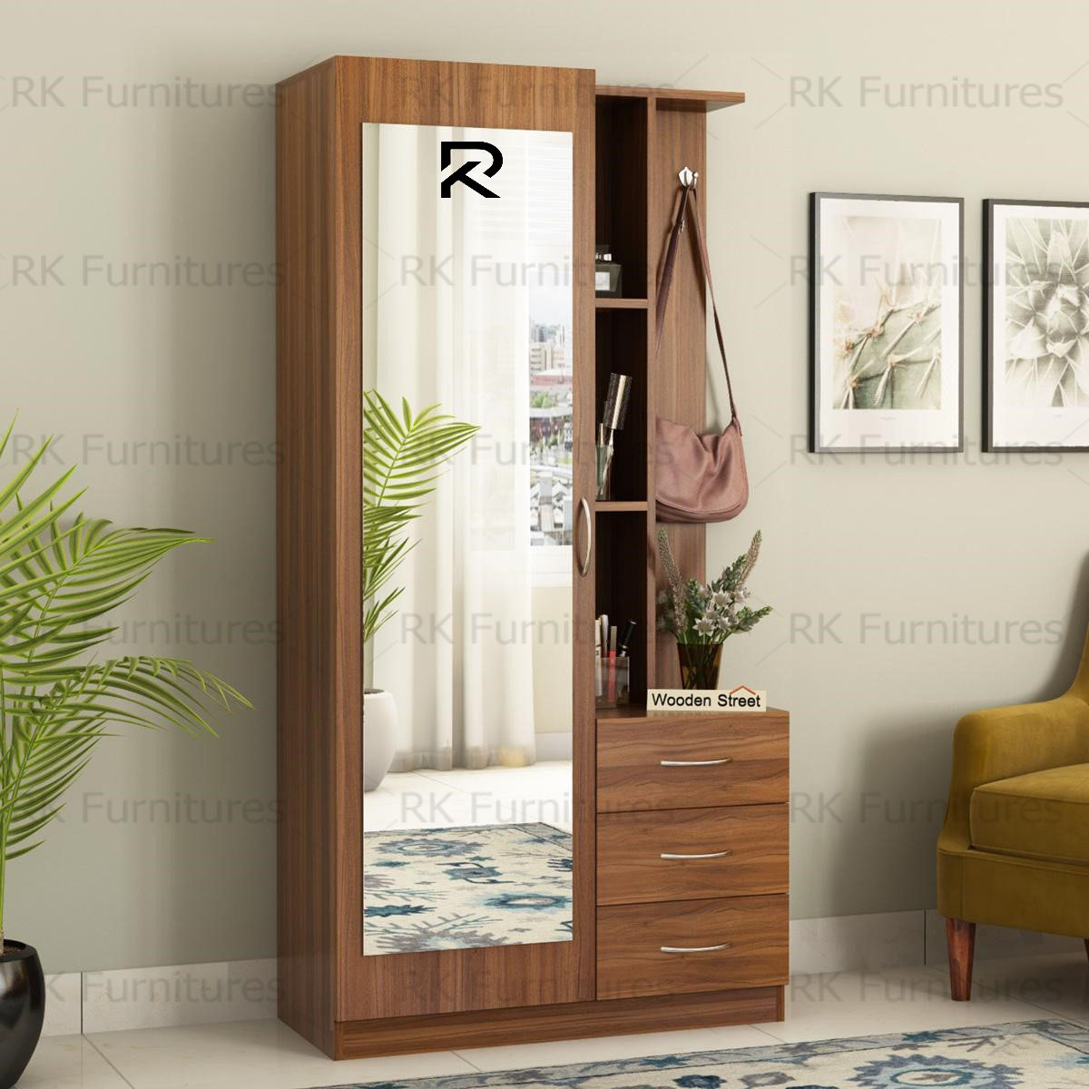 Picture of RK MDF BOX Dressing Table with Shelves and  Multiple Drawers